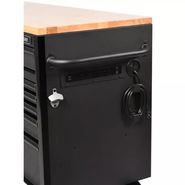 Heavy Duty 61 in. W x 23 in. D 15-Drawer Mobile Workbench with Solid Wood Top - Image 35