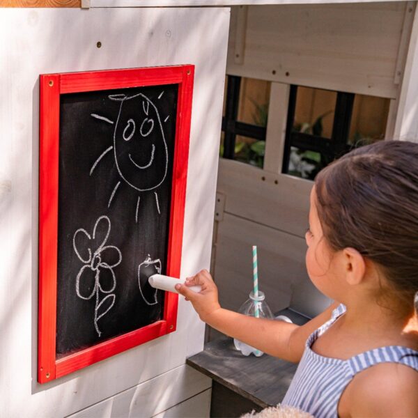 Modern Outdoor Playhouse - White & Raven - Image 12