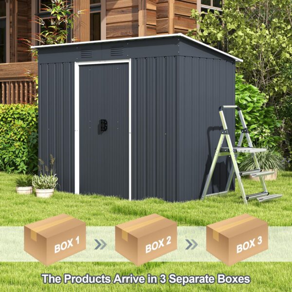 Outdoor Storage Shed with Floor Base - Image 3