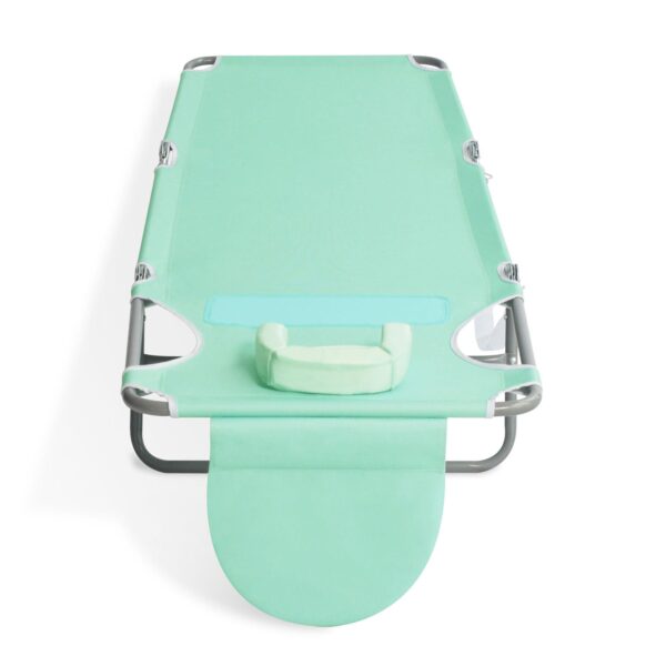 Ostrich Ladies Comfort Lounger, Portable Beach Camping Pool Tanning Chair, Teal - Image 11