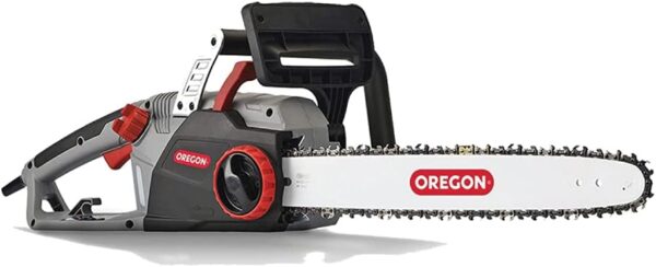 18-inch 15 Amp Self-Sharpening Corded Electric Chainsaw, with Integrated Self-Sharpening System (PowerSharp), 120V, Grey, Black