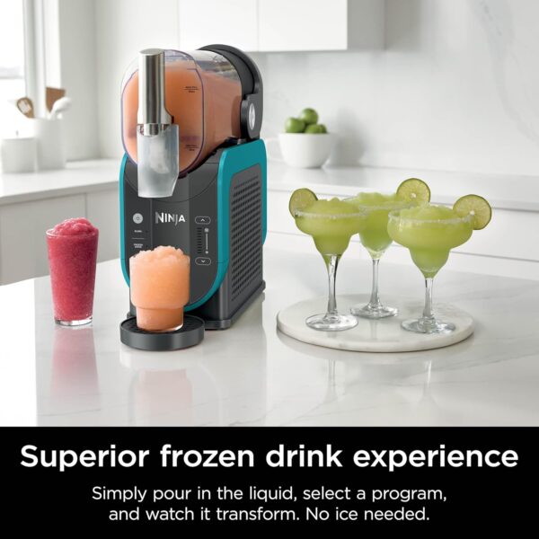 SLUSHi with RapidChill Technology, 88 oz. Frozen Drink & Slushie Machine, 5 Preset Programs, Margaritas, Frappés, and More, Premium Accents, Black, FS301 - Image 18