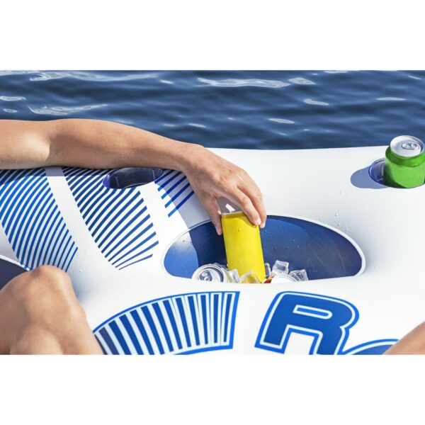 Rapid Rider Quad 4 Person Inflatable River Tube w/ Built-in Coolers - Image 4
