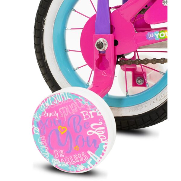 12 In. Let You Be You Unicorn Bike . Pink and Purple - Image 5