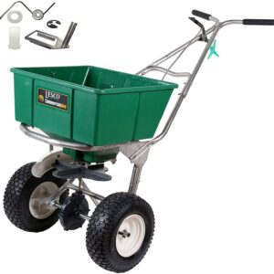 Wheel Walk-Behind Fertilizer Spreader with 092463 Agitator Repair Kit (Bundle, 2 Items)