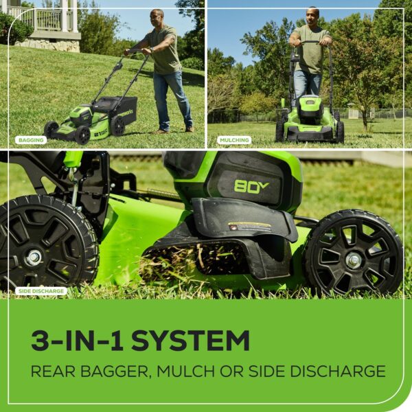 Greenworks 80V 21" Brushless Cordless Lawn Mower - Image 31