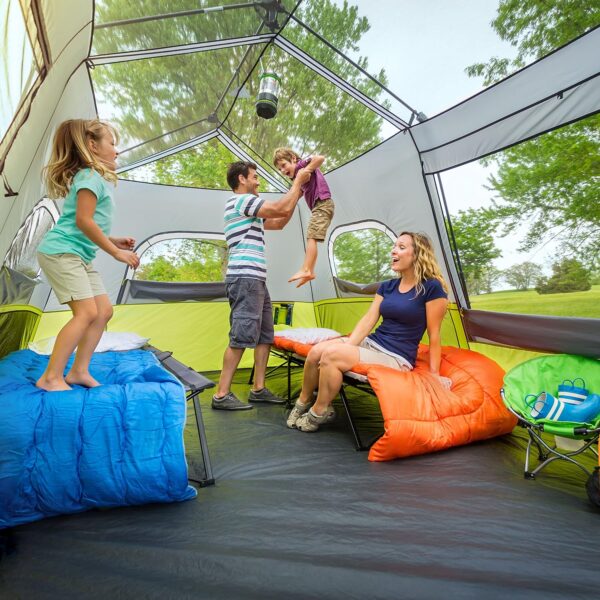 9 Person Instant Cabin Tent - 14' x 9', Green (40008) - Image 2