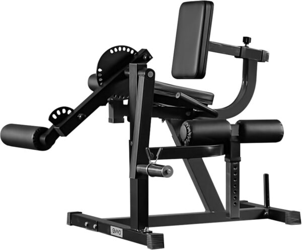 Leg Extension and Curl Machine, Lower Body Special Leg Machine, Adjustable Leg Exercise Bench with Plate Loaded, Leg Rotary Extension for Thigh, Home Gym Weight Machine