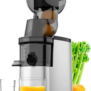 Chew Juicer, 3.5 inch (88 mm) powerful slow cooling juicer, large feed tank