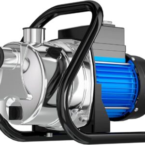 Portable Water Transfer Pump 1500 GPH Electric Shallow Well Pump Garden Booster Pumps for Draining Irrigation Lawn Farm Water Removal