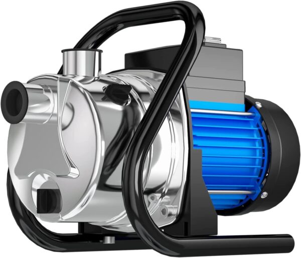Portable Water Transfer Pump 1500 GPH Electric Shallow Well Pump Garden Booster Pumps for Draining Irrigation Lawn Farm Water Removal