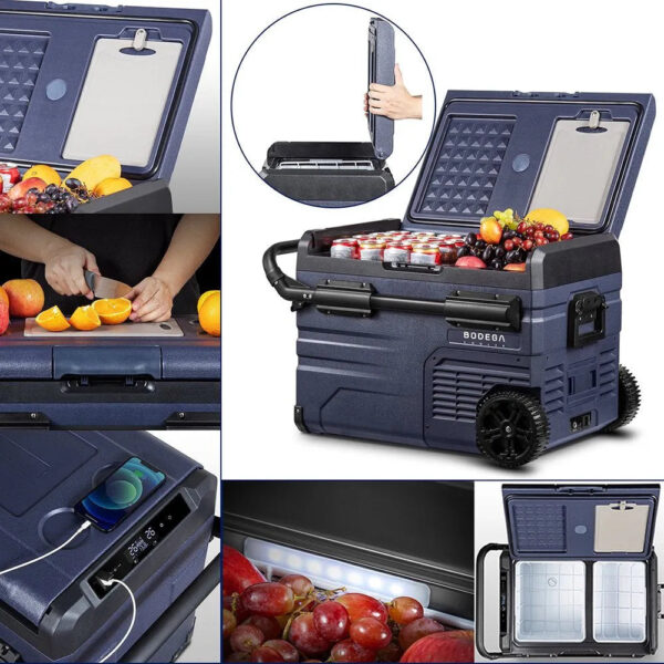 12 Volt 37 Qt. Portable Car Refrigerator, Car Freezer for Outdoor, Camping, Travel, RV,APP Control - Image 2