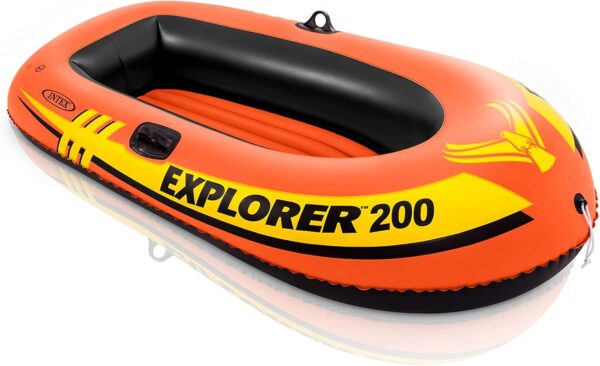 Inflatable Boat Series: Dual Air Chambers  Welded Oar Locks  Grab Handles Bow Rope Sporty Design - Image 2