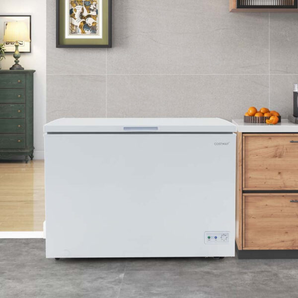 10 Cu.Ft. Chest Freezer Compact Deep Freezer with 7-Level Adjustable Temperature, Removable Basket - Image 3