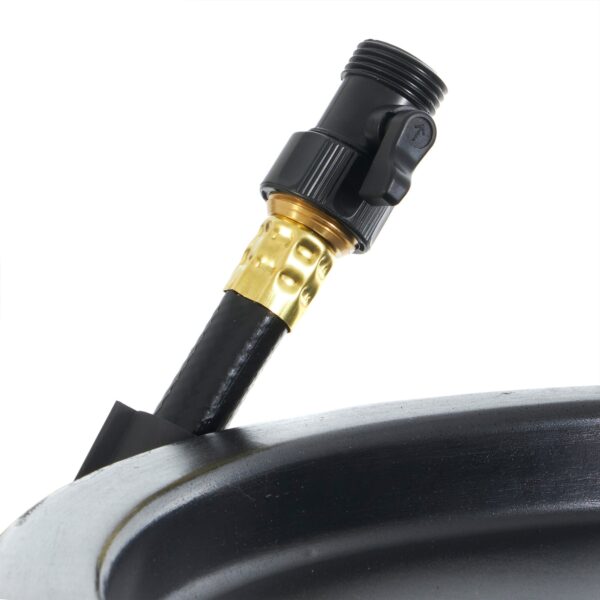 Outdoor RC45 45 Gallon Outdoor Rain Water Catcher Barrel Container, Black - Image 8