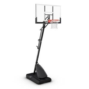 54 In. Shatter-proof Polycarbonate Exacta heightA Portable Basketball Hoop System