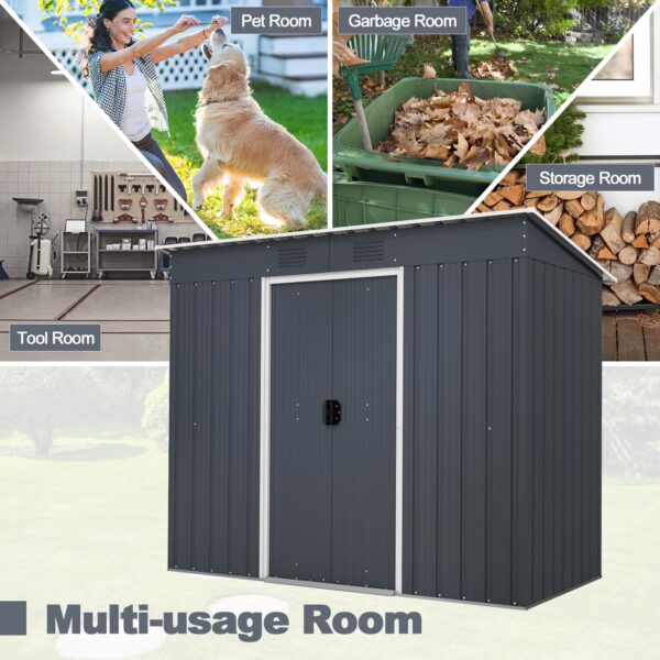 Outdoor Storage Shed with Floor Base - Image 9