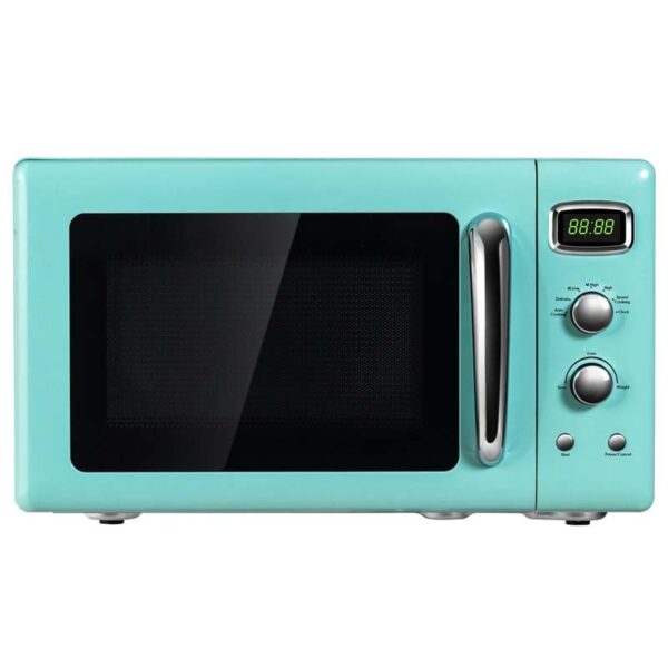 0.9Cu.ft Retro Countertop Microwave Oven, 900W with Defrost & Auto Cooking Function, Glass Turntable - Image 5