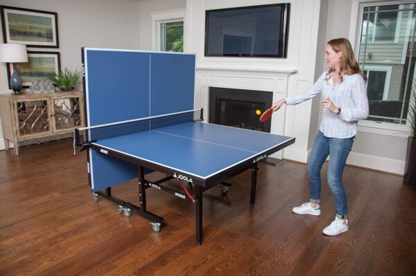 JOOLA Inside Professional MDF Indoor Ping Pong Table with Quick Clamp Table Tennis Net and Post Set - 10 Minute Easy Assembly - Tournament Quality - Foldable with Single Player Playback Mode - Image 34