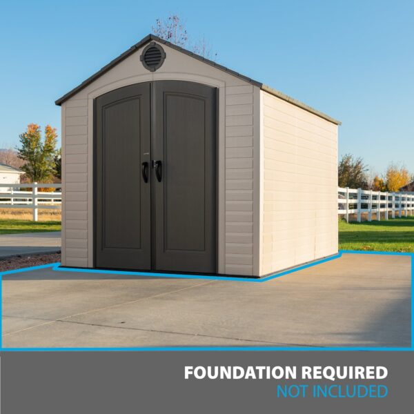 Lifetime 8 Ft. x 10 Ft. Outdoor Storage Shed - Image 15
