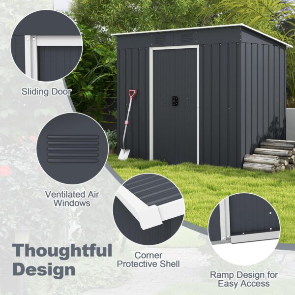 Outdoor Storage Shed with Floor Base - Image 7