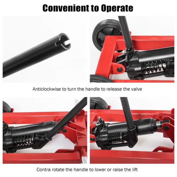 Lawn Mower Lift with Hydraulic Jack, 500-lb Capacity Easy Assembly Riding Mower Lift - Image 21