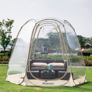 Tent Pop Up Gazebo, 8-10 Person Igloo Dome Garden Patio Canopy Shelter