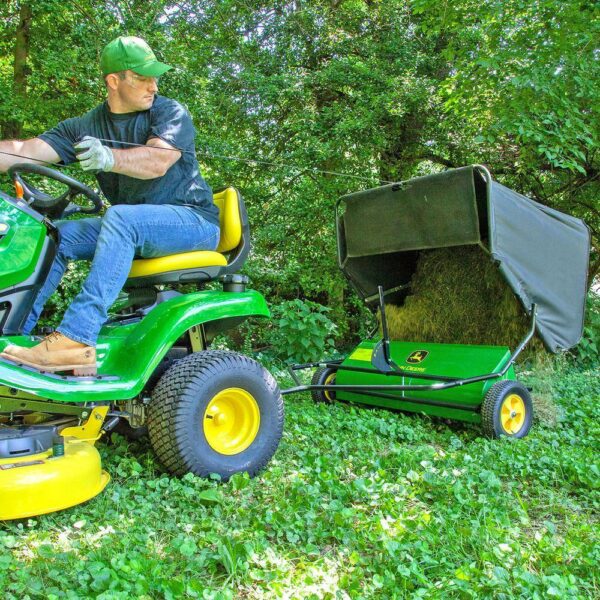 John Deere 42′′ Tow-Behind Lawn Sweeper, 24 cu. ft. Capacity, Adjustable Brushes - Image 19