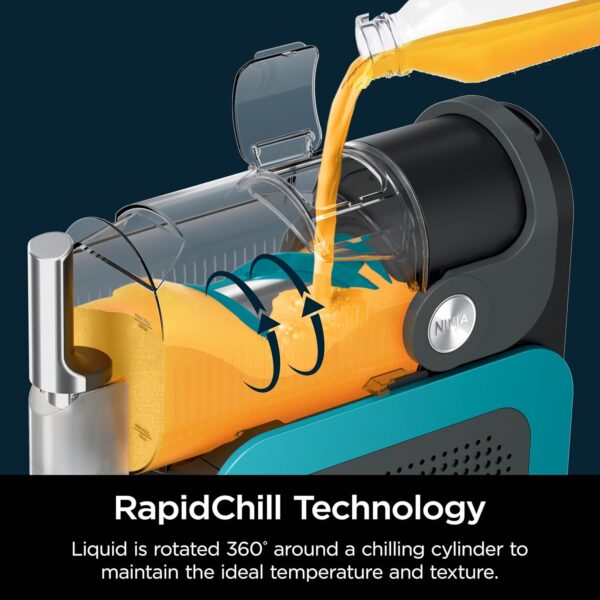 SLUSHi with RapidChill Technology, 88 oz. Frozen Drink & Slushie Machine, 5 Preset Programs, Margaritas, Frappés, and More, Premium Accents, Black, FS301 - Image 27