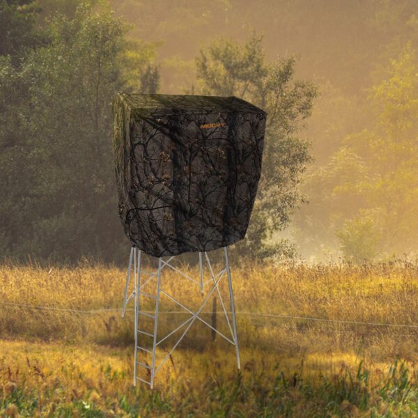 7' Tall Quad Pod Hunting Blind Cover, Camouflage, Stand Not Included - Image 6