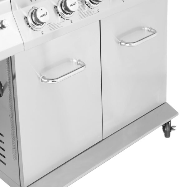 Royal Gourmet GA6402S Stainless Steel Gas Grill, Premier 6-Burner Propane Grill with Sear Burner and Side Burner, 74,000 BTU, Cabinet Style, Outdoor BBQ Party Grill, Silver - Image 25