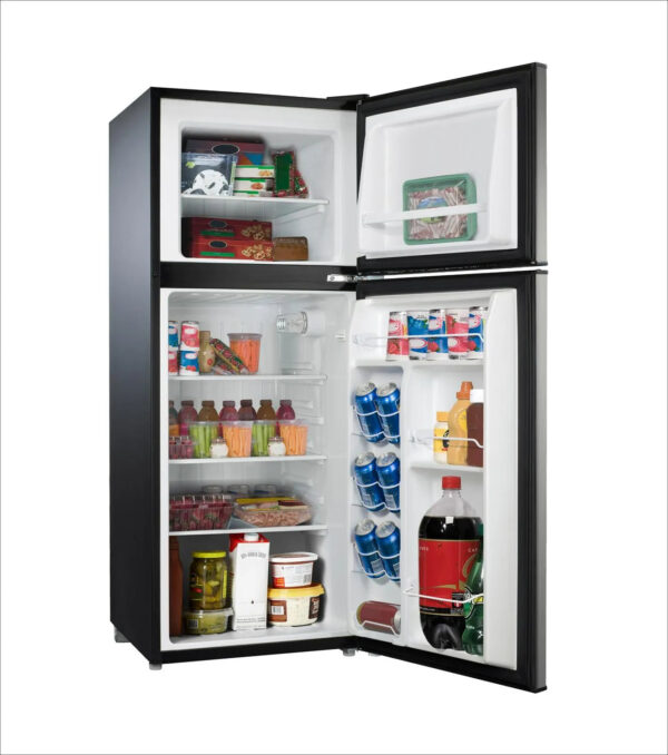 4.6. Cu ft Two Door Mini Refrigerator with Freezer, Stainless Steel - Image 5