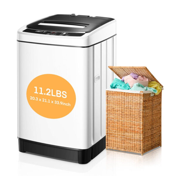 Portable Washing Machine, 1.54 Cu.Ft Full-Automatic Washing Machine and Dryer with 8 Washing Programs - Image 2