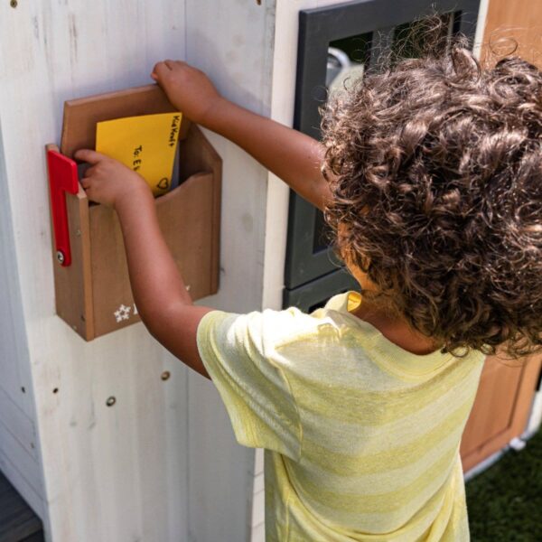 Modern Outdoor Playhouse - White & Raven - Image 11