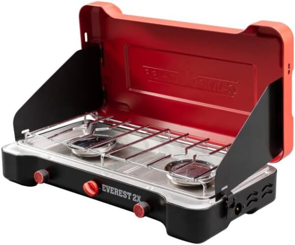 Mountain Series Everest 2X - High Output Two-Burner Camp Stove - Lid Doubles as Windscreen - Portable Cooking Stove - For Outdoor Cooking - 20,000 BTU Burners - 215 Sq In Cooking Area - Image 5