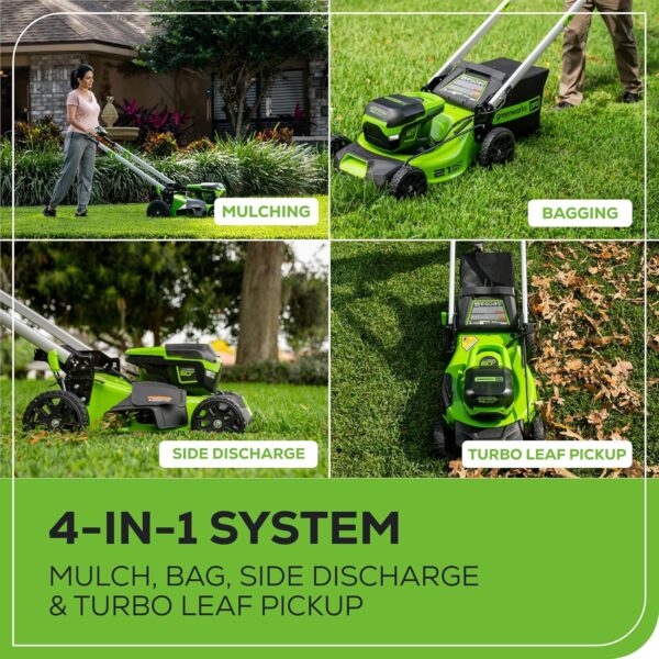 60V 21” Cordless (Self-Propelled) Lawn Mower . 2 x 4.0Ah Batteries and Dual Port Rapid Charger - Image 27