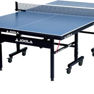 Inside Professional MDF Indoor Ping Pong Table with Quick Clamp Table Tennis Net and Post Set - 10 Minute Easy Assembly - Tournament Quality - Foldable with Single Player Playback Mode