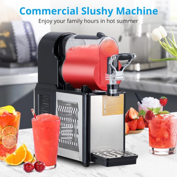 Commercial Slushie Machine 3L Stainless Steel Self-Cleaning Slushy Maker for Frozen Drinks,Snow Melting Ideal for Home,Coffee Shop,Restaurant - Image 28