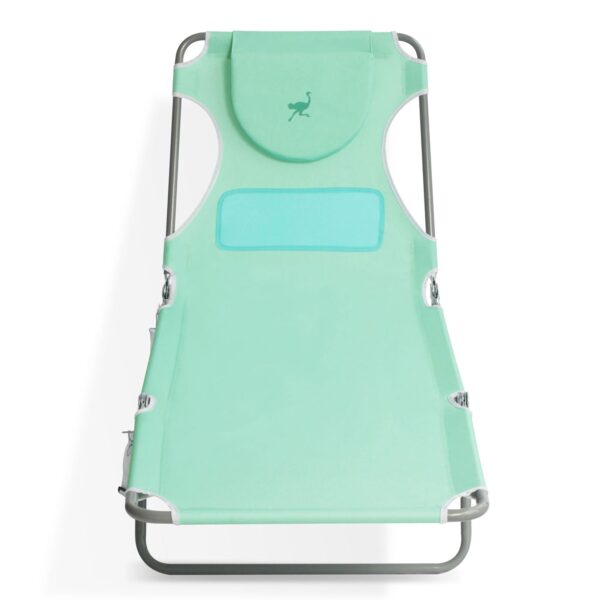 Ostrich Ladies Comfort Lounger, Portable Beach Camping Pool Tanning Chair, Teal - Image 6