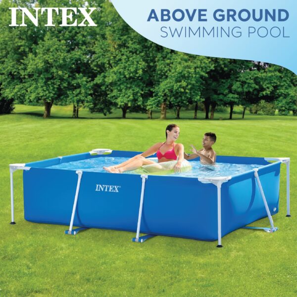 86" x 23" Rectangular Frame Above Ground Outdoor Splash Swimming Pool - Image 3