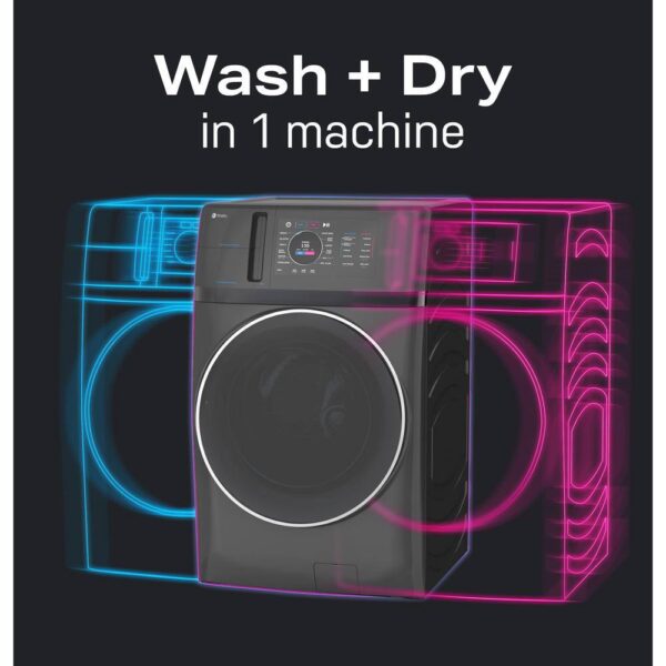 GE Profile 4.8 cu. ft. UltraFast Combo Washer Dryer with Ventless Heat Pump Technology in Carbon Graphite - Image 4