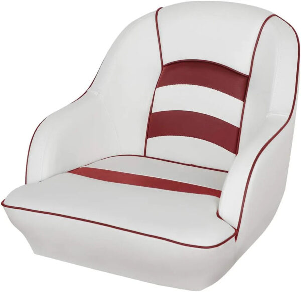 Bucket Pontoon Boat Seat (White/Blue) - Image 6