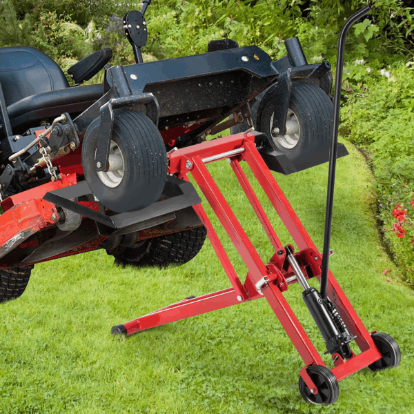 Lawn Mower Lift with Hydraulic Jack, 500-lb Capacity Easy Assembly Riding Mower Lift - Image 14