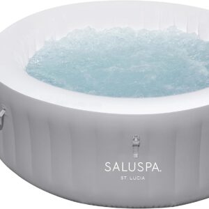 Inflatable Hot Tub Spa (71" x 26") | Portable Hot Tub with 2 Covers (1 Energy-Efficient Thermal Cover and 1 Standard Cover) | Fits Up to 2-4 Persons | Black