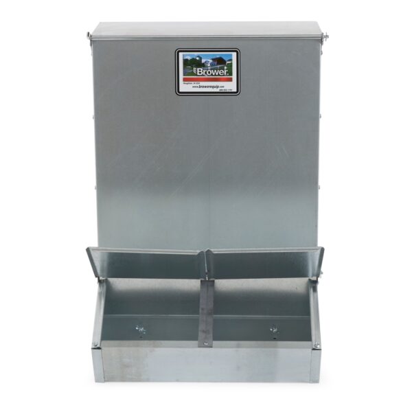 Brower 22H 2 Door Hog Supplement Feeder for Livestock, 3.7 Bushels, Feeds 8 Hogs - Image 10