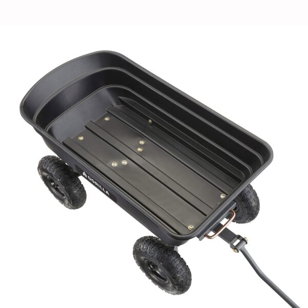 Poly Garden Dump Cart Camping Beach Wagon, 600 Pound Capacity - Image 12