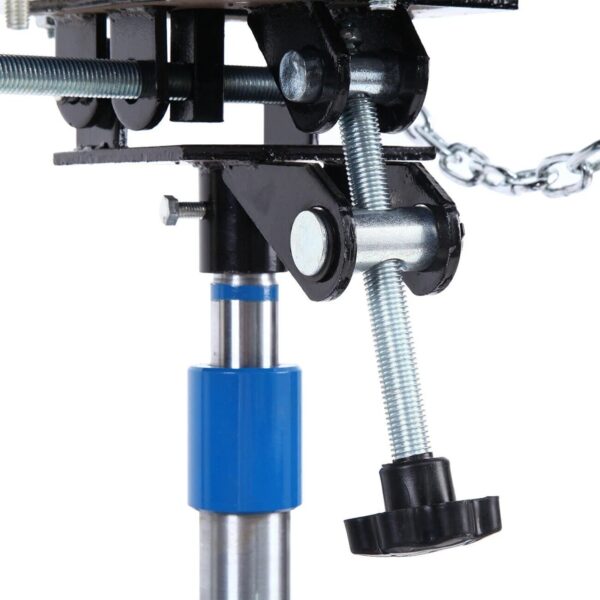 1660 Pounds Hydraulic Car Transmission Jack Vertical Lift with 360° Swivel Wheel Pedal ,Blue,33"-70"(0.75Ton) - Image 6