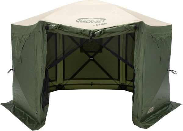 Pop Up Screen Tent, Outdoor Camping Gazebo Canopy, Escape, 11.5', Brown - Image 2