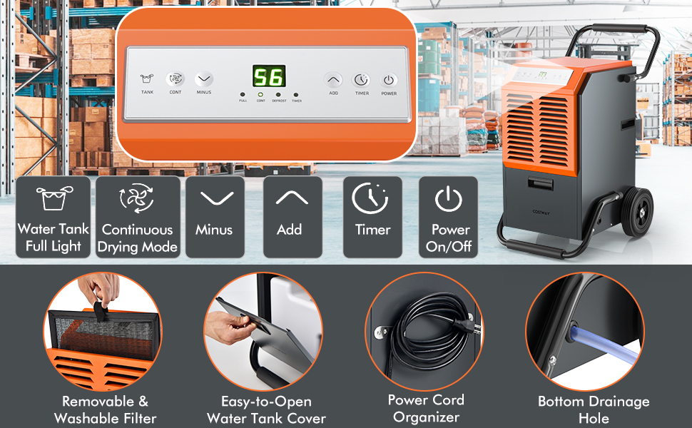 140 pints Commercial Dehumidifier