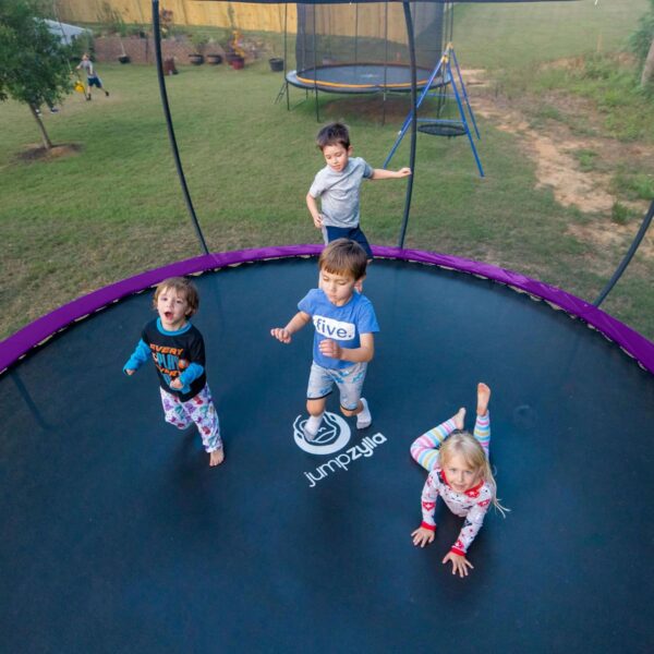 Trampoline with Enclosure - Recreational Trampolines with Ladder and AntiRust Coating, ASTM Approval Outdoor Trampoline for Kids - Image 2